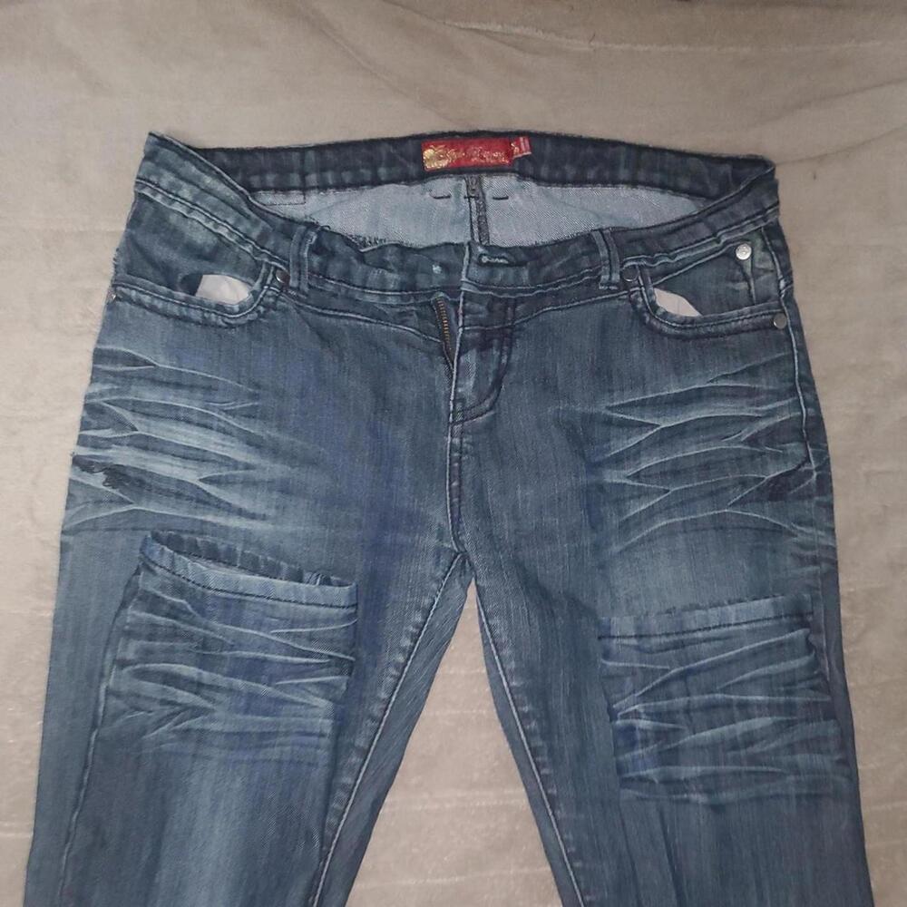 Women’s Dark Blue Washed Jeans - Classic Stretch Denim